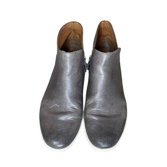 Frye Grey Melissa Sneaker Shooties Size 8 Booties Tennis Shoes Casual Women’s - Picture 5 of 8